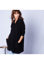 Grande veste à boutons en cachemire - Gaston 6310 noir - 01 noir