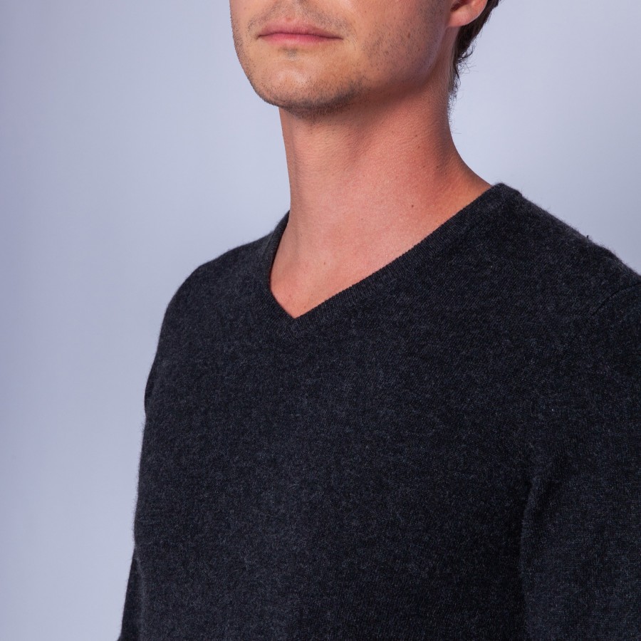 Suéter de cashmere com decote em V - Benjamin