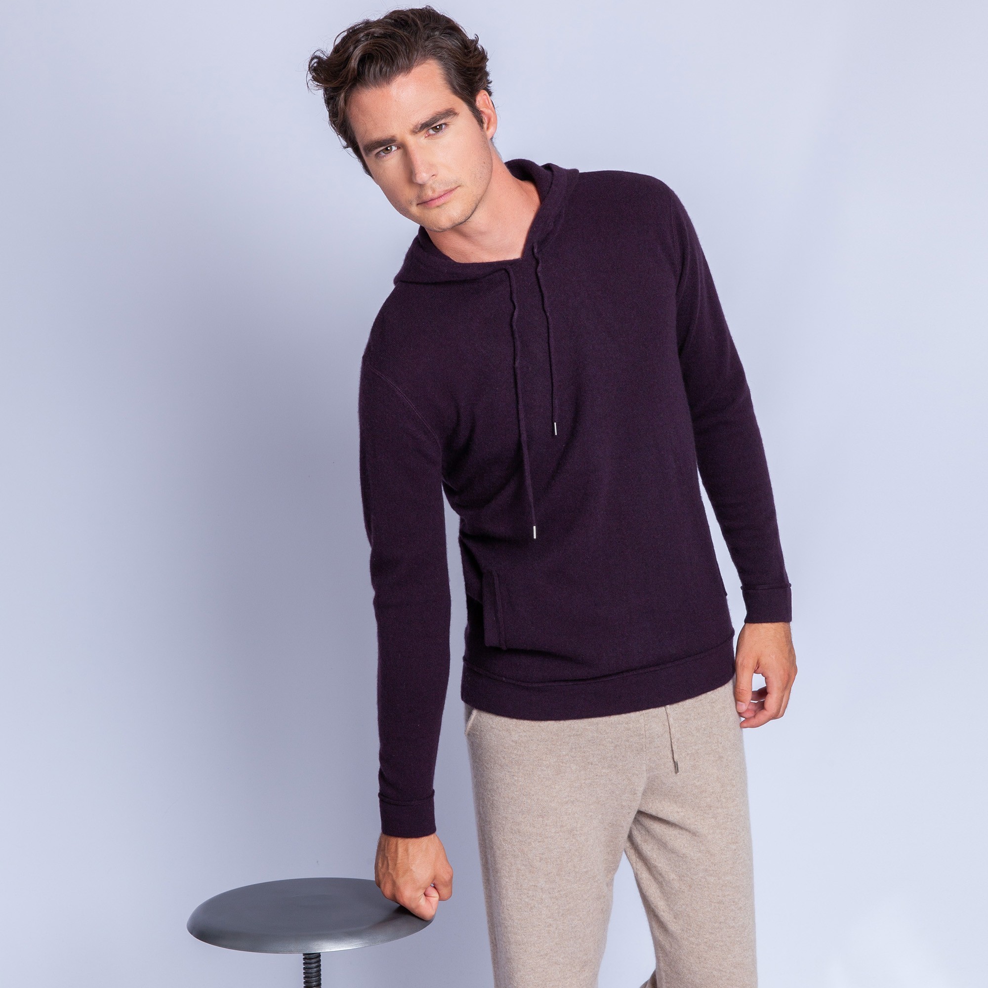 Cashmere hoodie - Harper 6340 Marine - 05 bleu marine