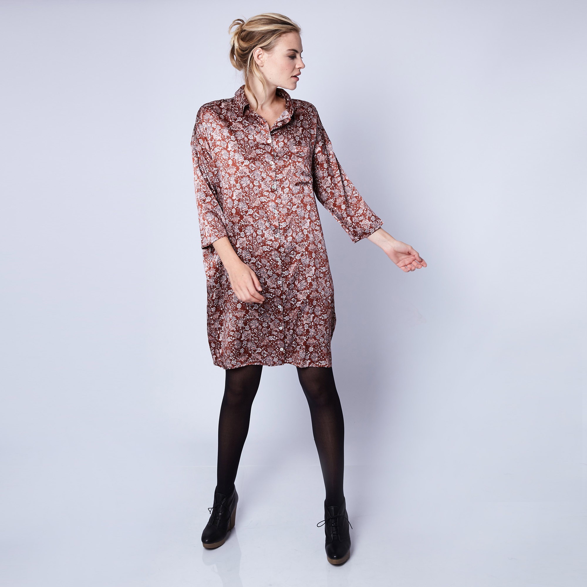 Silk shirt-dress by Maison Montagut & Maison Martin Morel - Gaspard