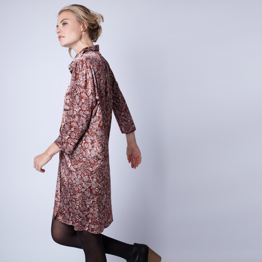 Maison Montagut x Maison Martin Morel Vestido camisa de seda - Gaspar