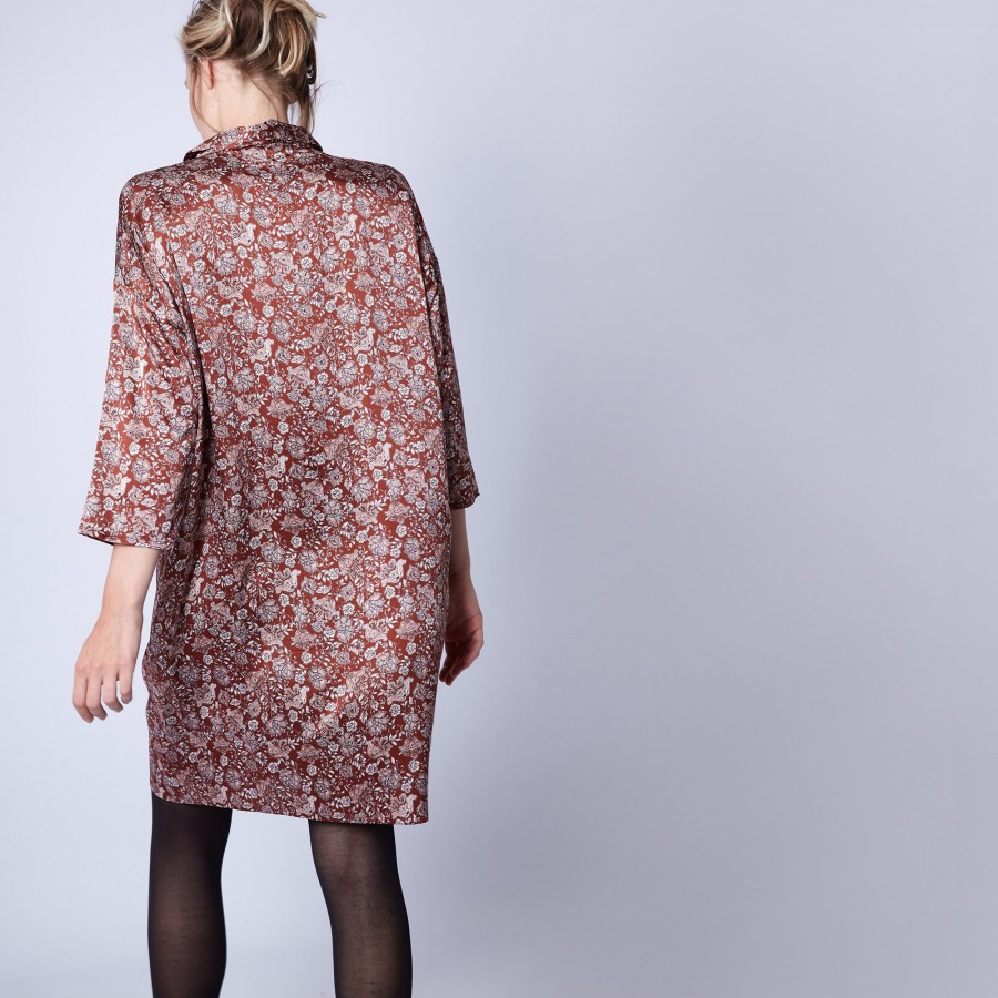 Silk shirt-dress by Maison Montagut & Maison Martin Morel - Gaspar