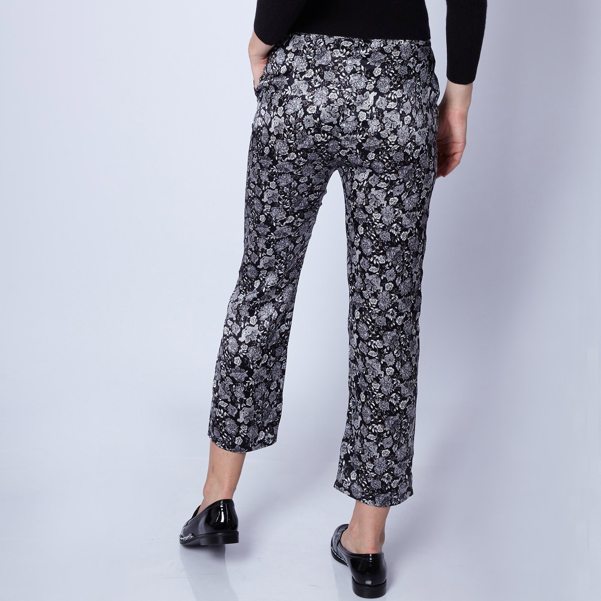 Straight-cut silk trousers by Maison Montagut & Maison Martin Morel -Ginga