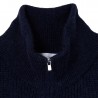 Gilet col montant zippé en alpaga Fribourg 6340 marine - 05 bleu marine