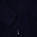 Gilet col montant zippé en alpaga Fribourg 6340 marine - 05 bleu marine