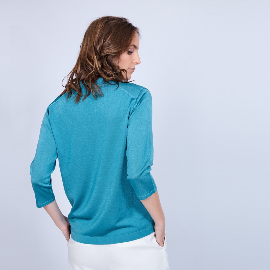 Polo shirt made of Fil Lumière - Murielle