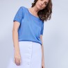 Polo femme Fil Lumière - Marie 8333 Bleuet-06 Bleu moyen