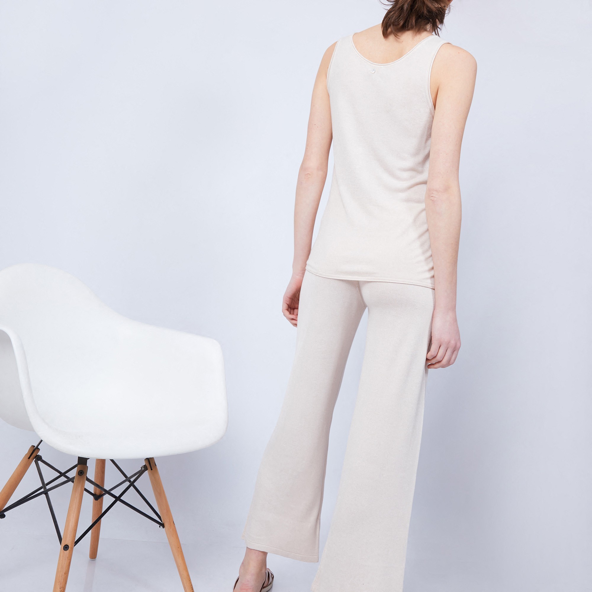 Pantalon large en bambou cachemire - Hammam