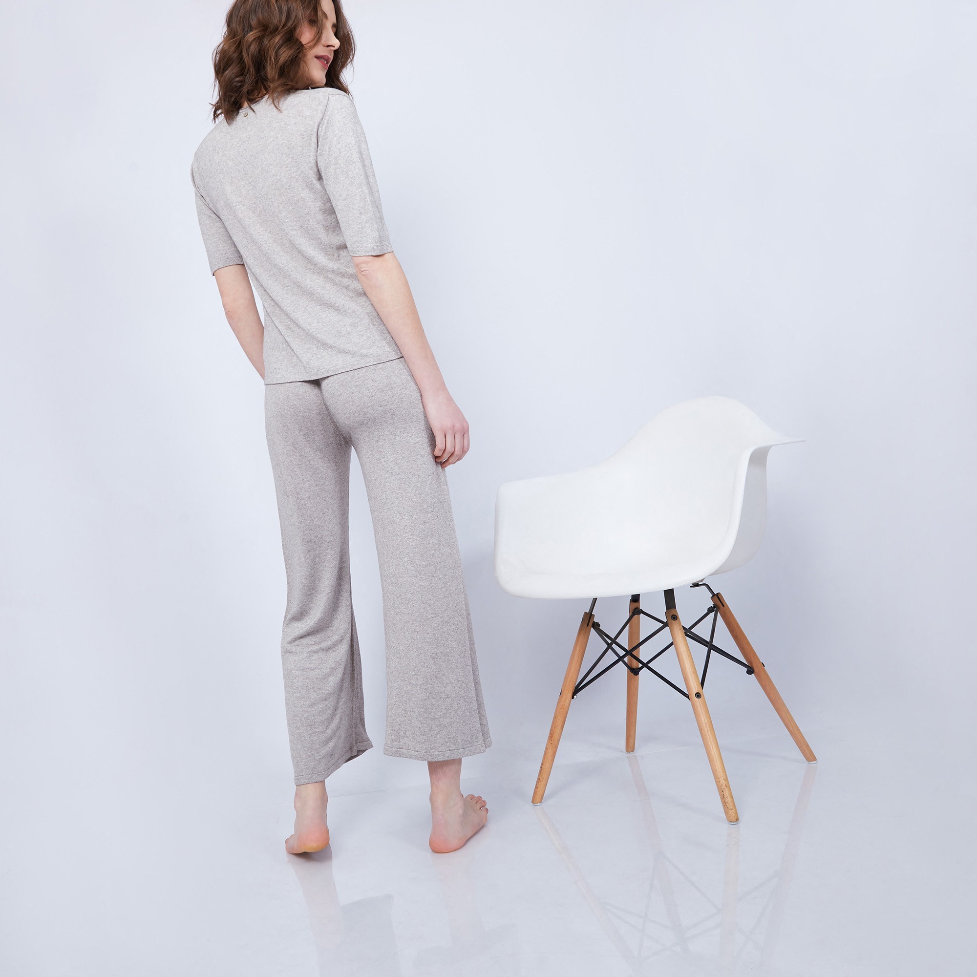 Pantalon large en bambou cachemire - Hammam