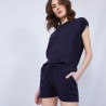 Short en coton cachemire- Harem 6440 marine - 05 Bleu marine