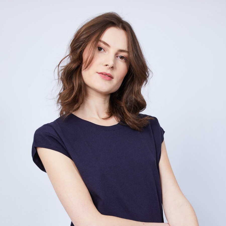 Camiseta de algodão e cashmere - Hato