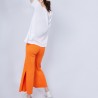 Pantalon large en coton - Jaguar 6470 tangerine - 15 Orange
