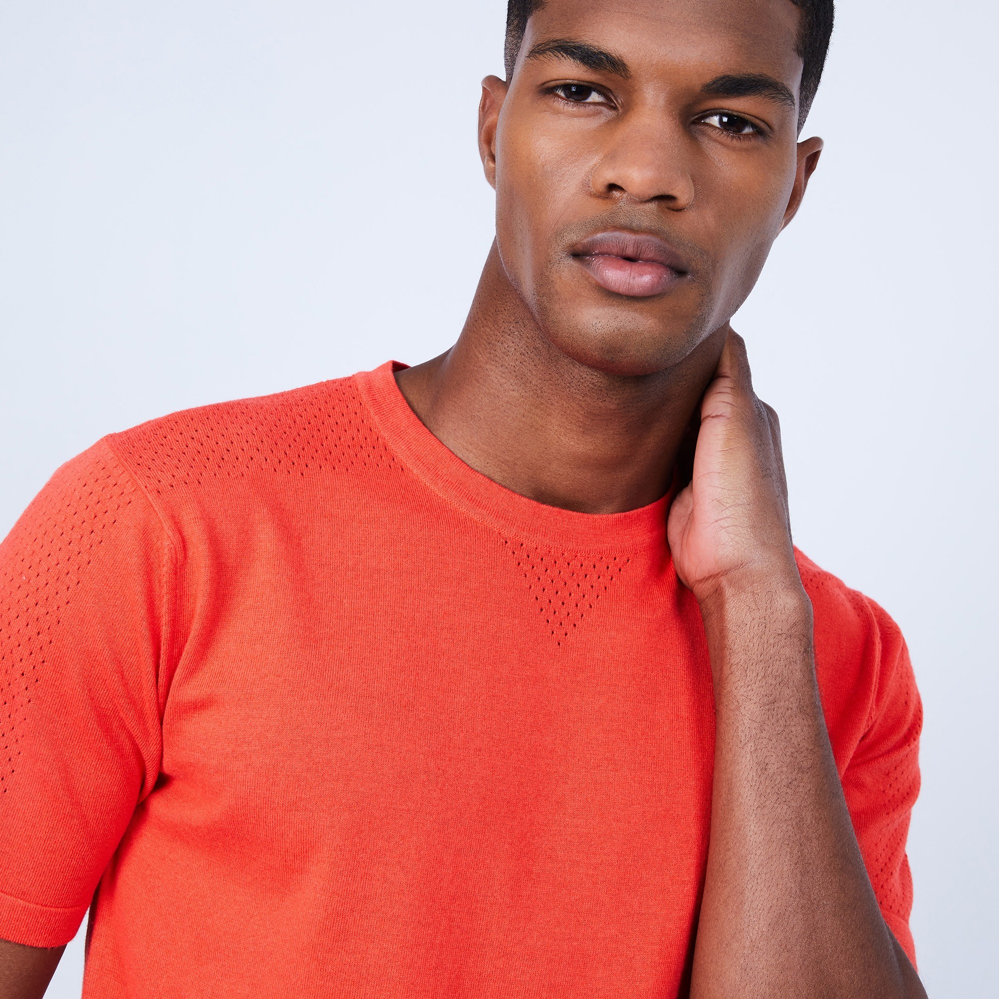 T-shirt en coton et soie - Lars