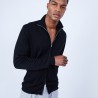 Gilet col montant zippé en laine mérinos - Liacre 6410 noir - 01 Noir