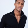 Gilet col montant zippé en laine mérinos - Liacre
