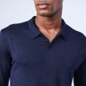 Pull col polo en laine et soie - Lume