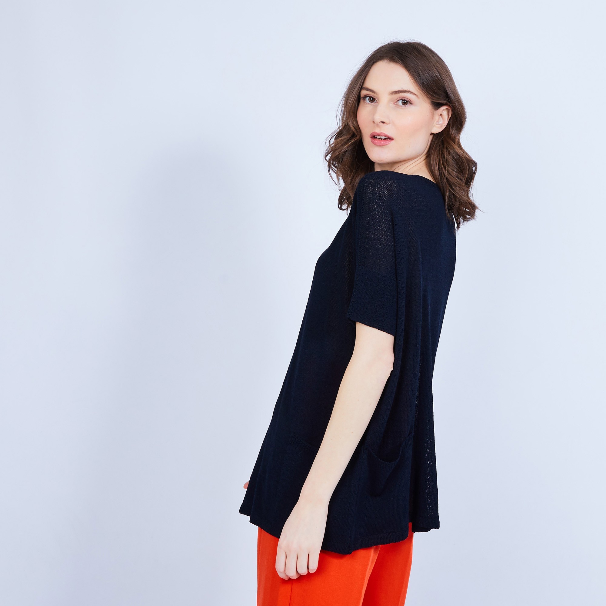 T-shirt ample - Conrad 6440 marine - 05 bleu marine