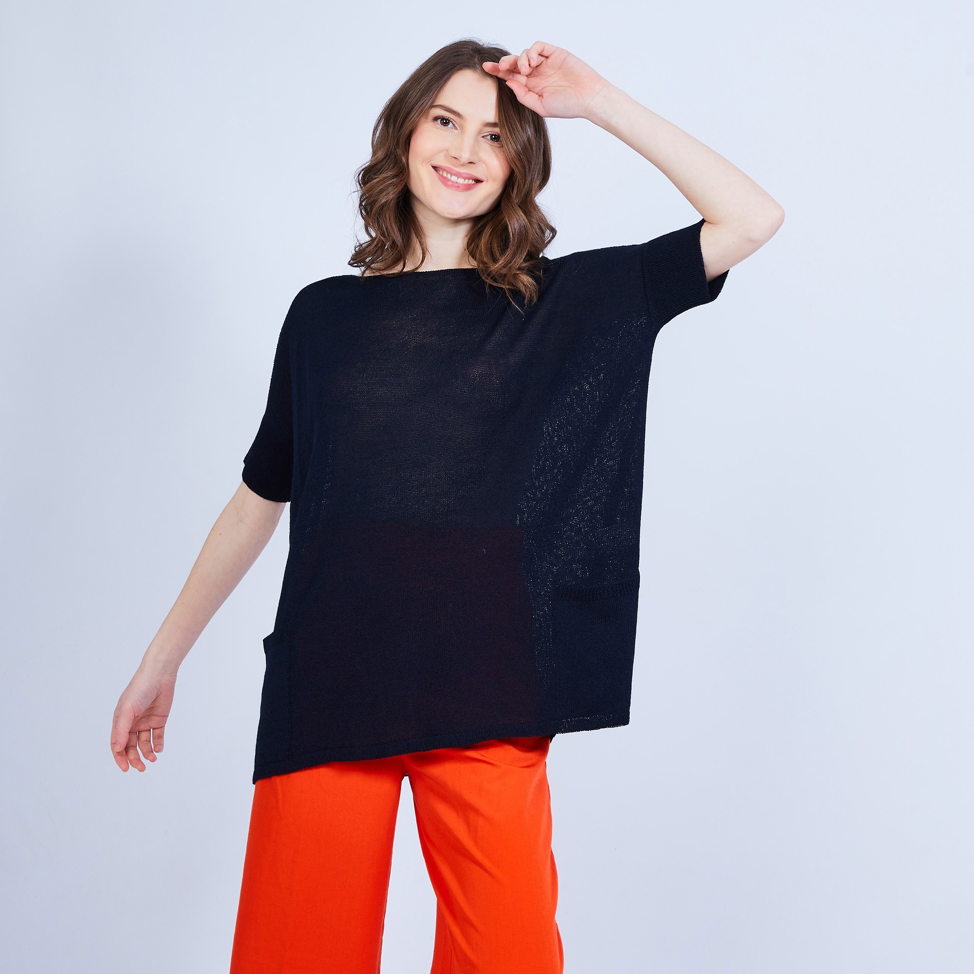 T-shirt ample - Conrad 6440 marine - 05 bleu marine