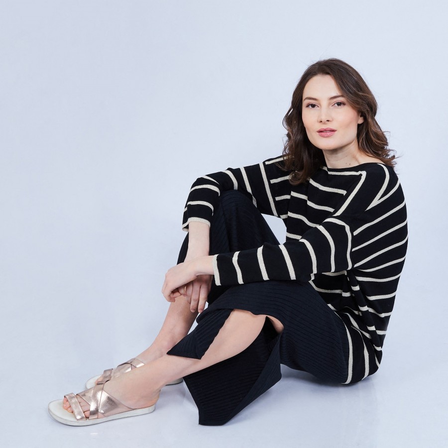 Striped round-neck jumper - MARIAH