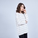 Pull rayé col rond - Mariah 6529 Blanc - 02 blanc