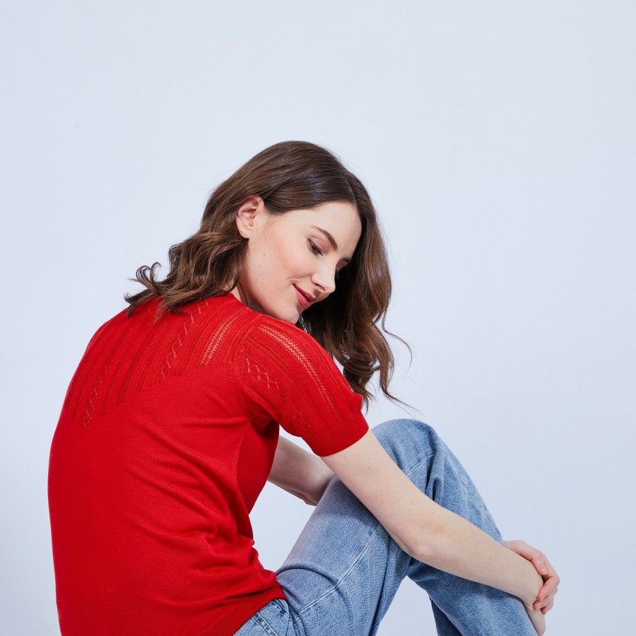 Silk lace top - JUSTICE