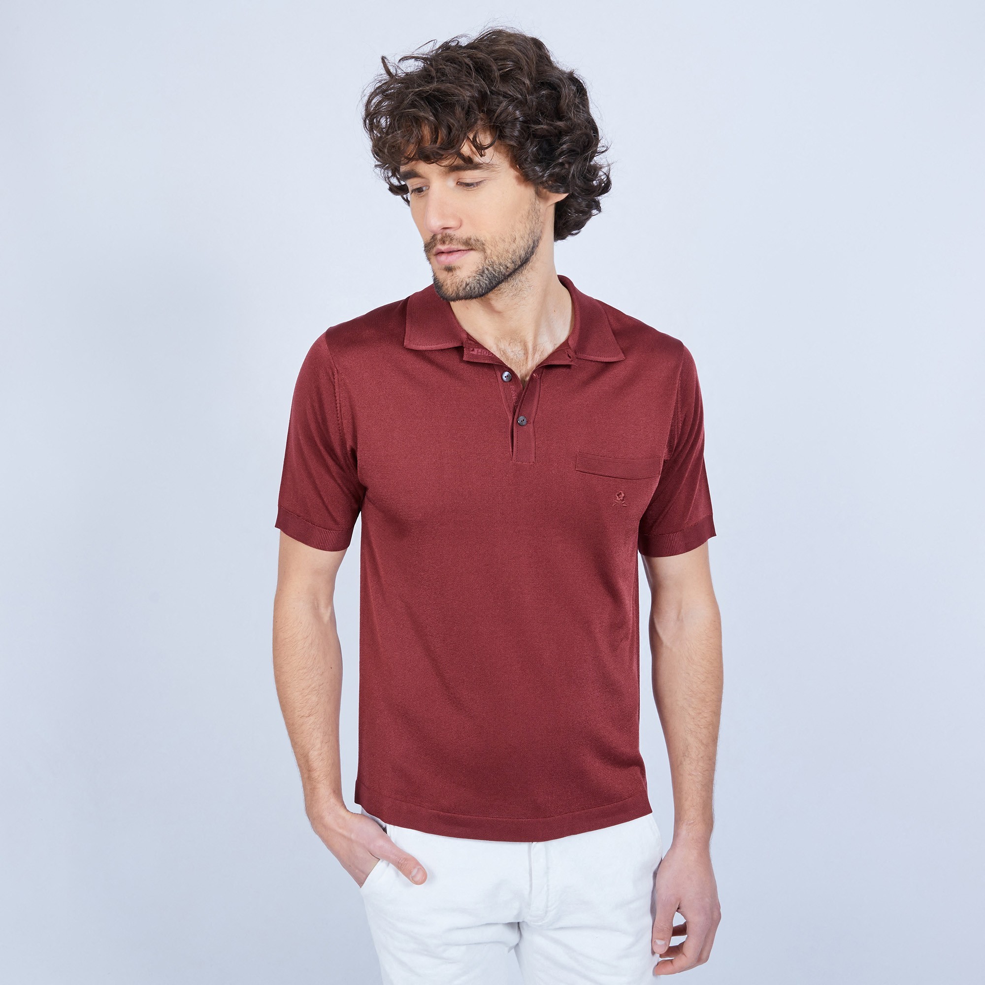 Polo shirt made of Fil lumière Vadim