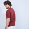 Polo manches courtes en Fil Lumière Vadim 8212 grenat - 51 Bordeaux