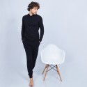 Sweat à capuche en cachemire - Harper 6410 noir - 01 Noir