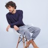 Cotton  and cashmere crew neck jumper - Hizoka