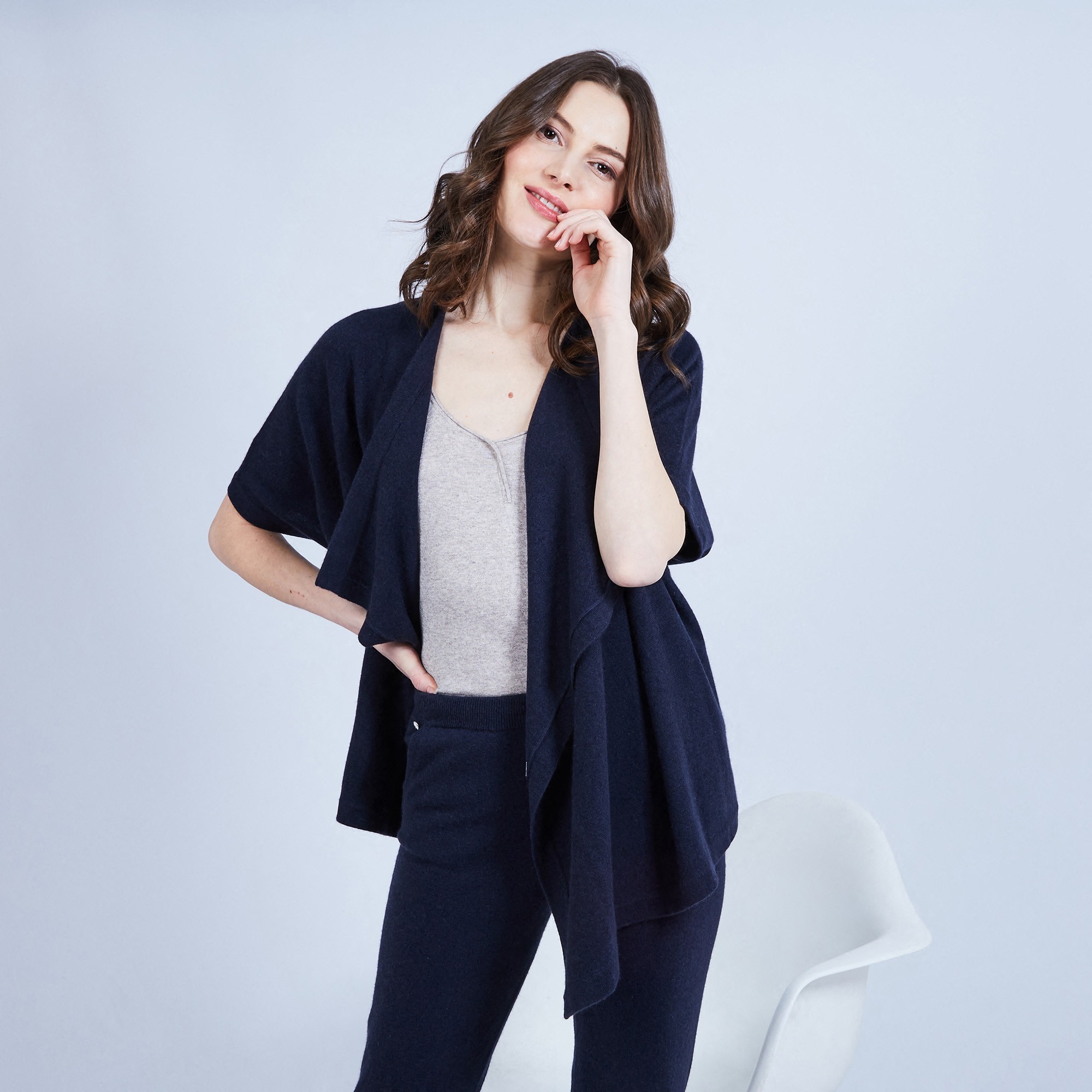 Sleeveless kimono cardigan – Harriet