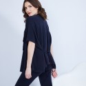 Gilet kimono sans manches - Harriet 6440 marine - 05 bleu marine