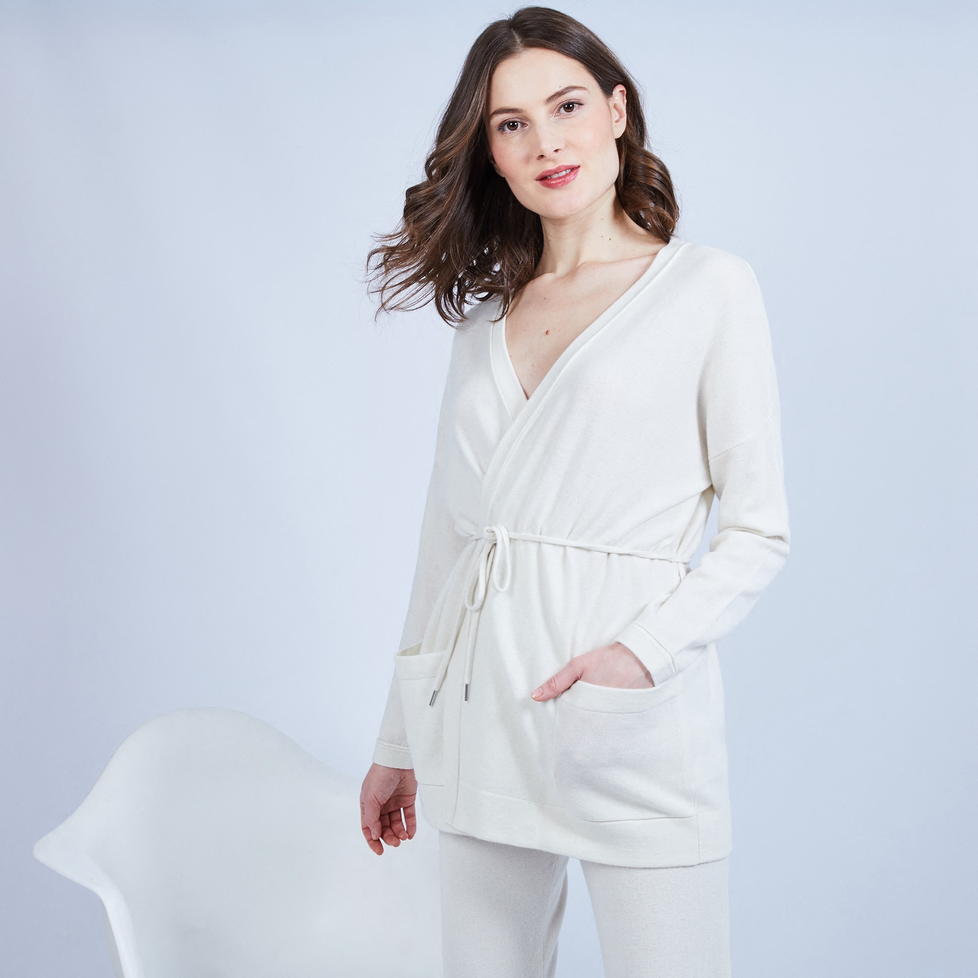 Cashmere cardigan with pockets – Hazel