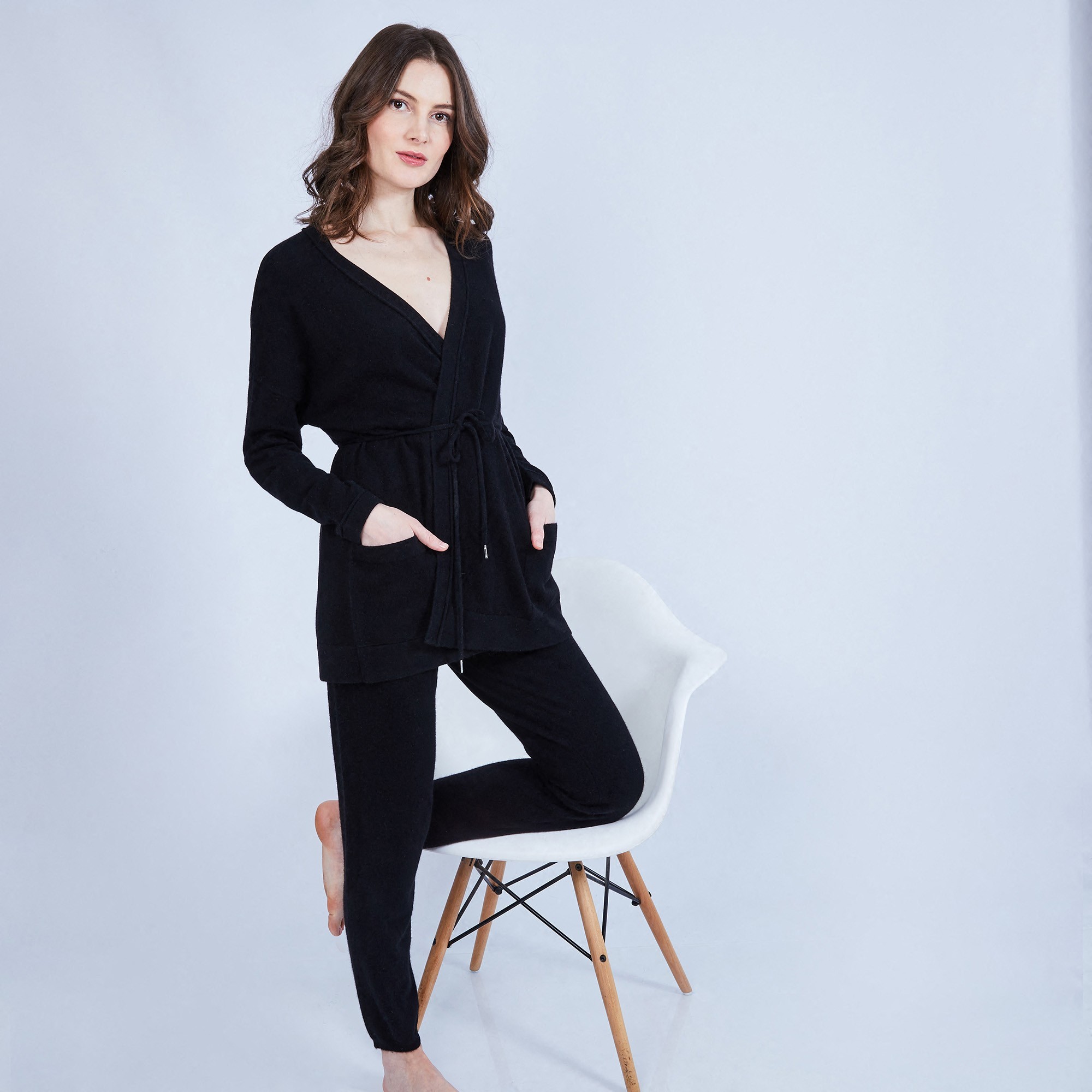 Cashmere cardigan with pockets – Hazel