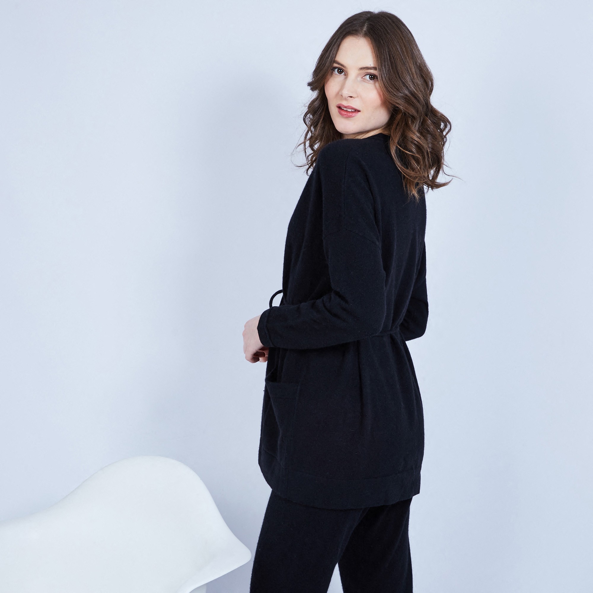 Cashmere cardigan with pockets – Hazel