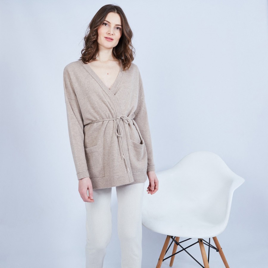 Cashmere cardigan with pockets - Hazel