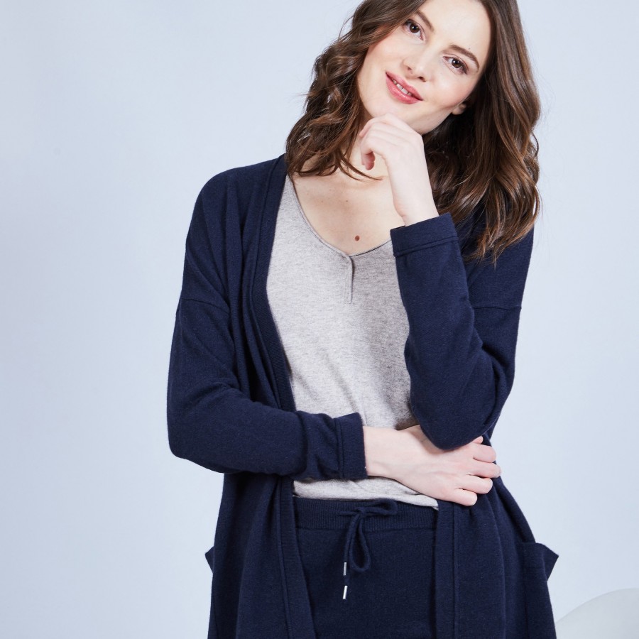 Cashmere cardigan with pockets - Hazel