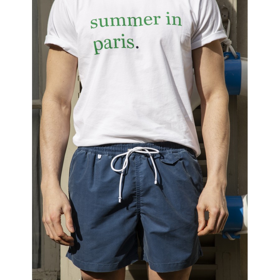 Maillot de bain homme Maison Montagut x Cuisse de Grenouille - 05 bleu marine