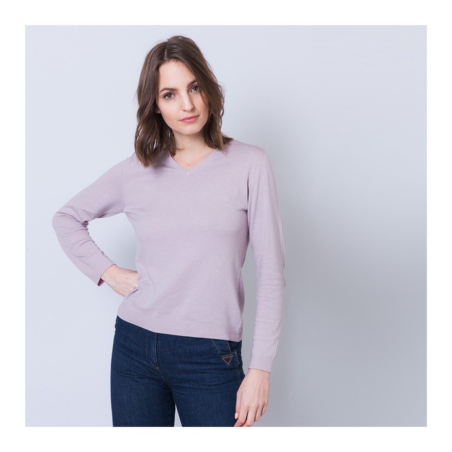 Suéter de lã com decote em V - Aristote