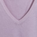 Pull col V Aristote 6186 poudre - 16 Violet clair