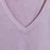 Pull col V Aristote 6186 poudre - 16 Violet clair