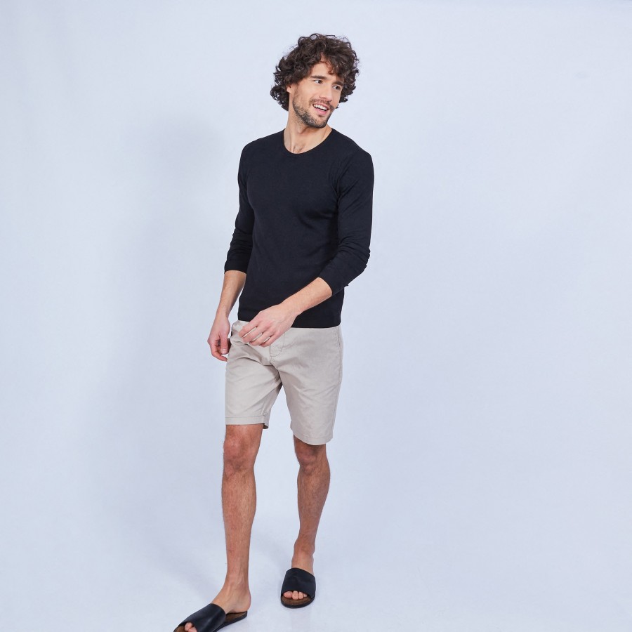 Round-neck wool jumper - LUCIANO