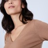 Pull col V en laine mérinos - Bahia 6630 camel - 88 Camel