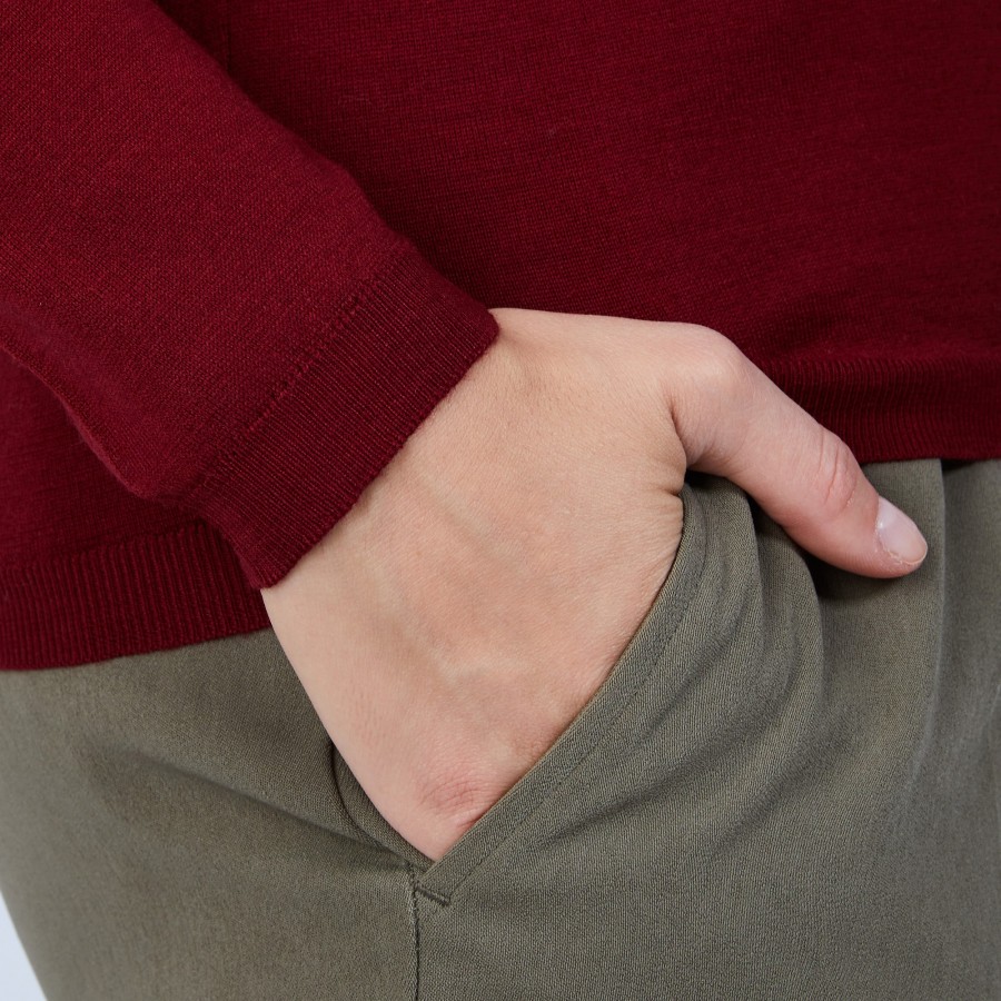 Suéter de lã merino com decote em V - Boule