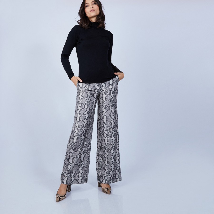 Suéter de gola alta em lã merino - Beha