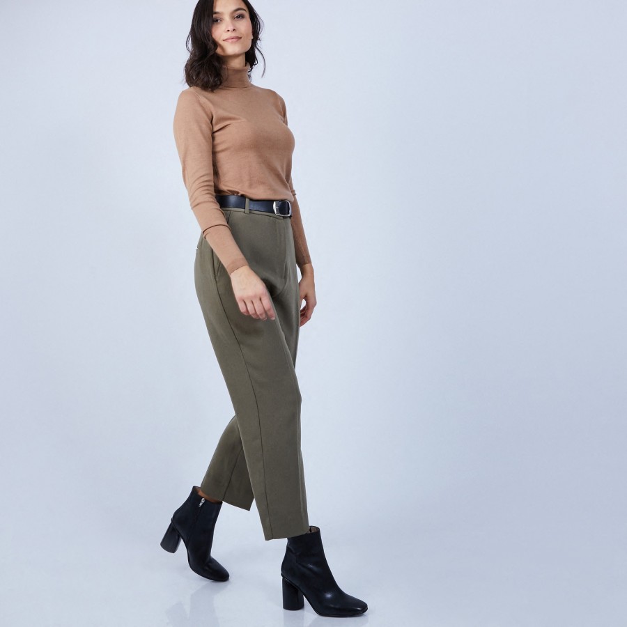 Suéter de gola alta em lã merino - Beha