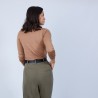 Pull col roulé en laine mérinos - Bea 6630 camel - 88 Camel