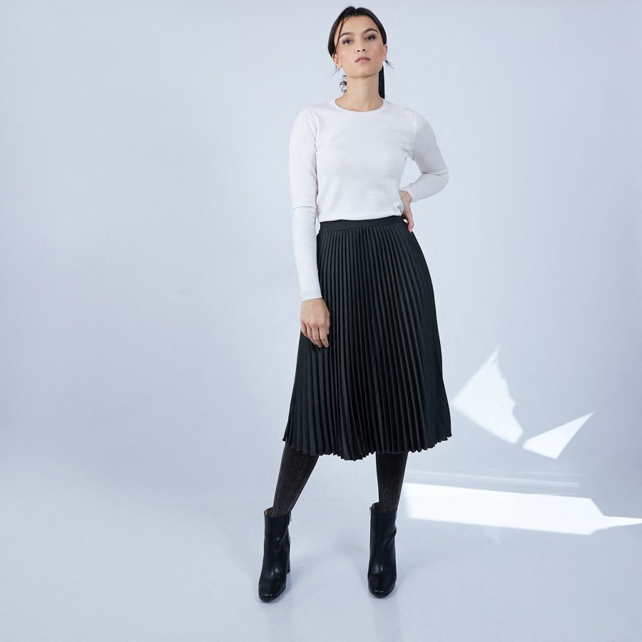 Round-neck jumper in merino wool - Berenice