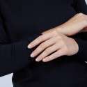 Pull col rond en laine mérinos - Berenice 6610 noir - 01 Noir