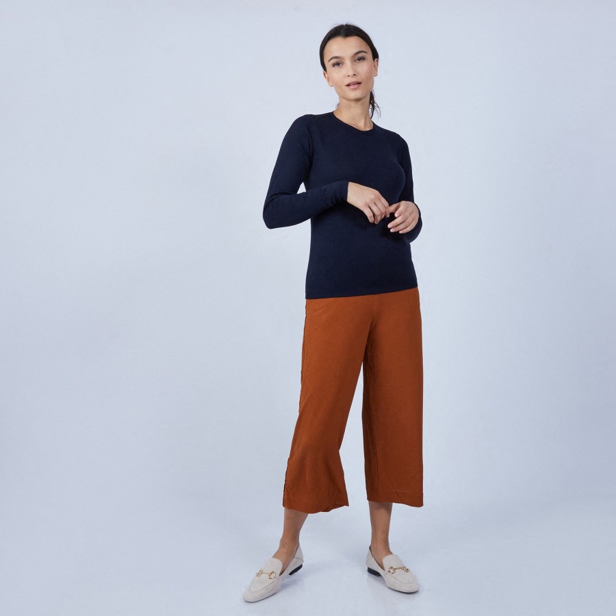 Round-neck jumper in merino wool - Berenice