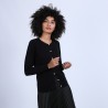 Gilet en laine mérinos - Belita 6610 noir - 01 Noir